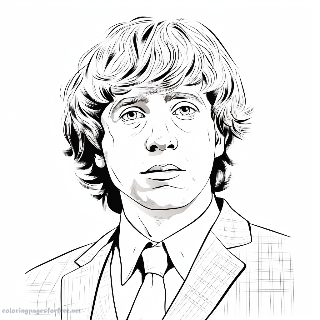 Ron Weasley coloring page to download for free