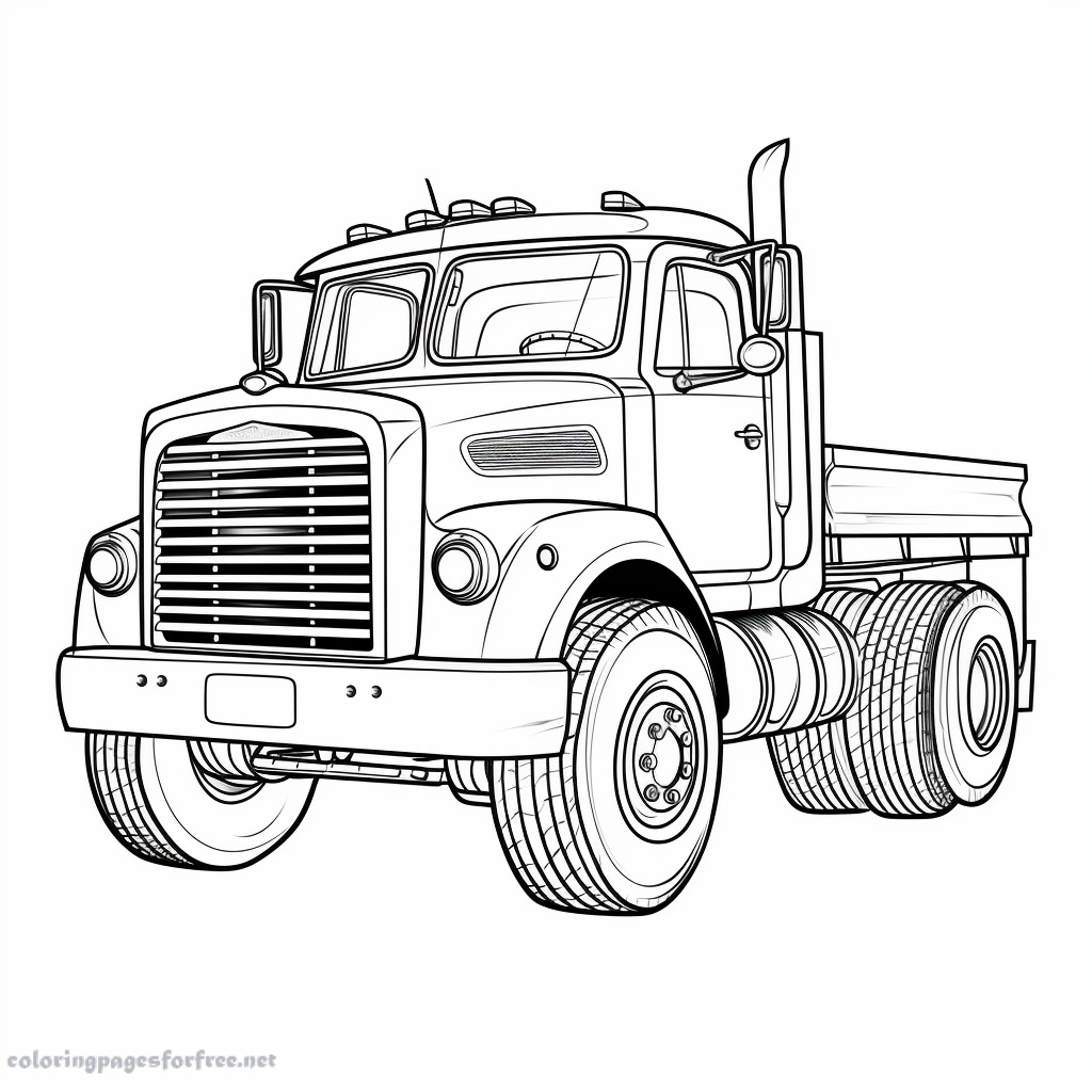 Coloring of a truck car