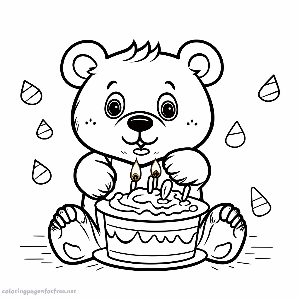 Happy birthday to print and color