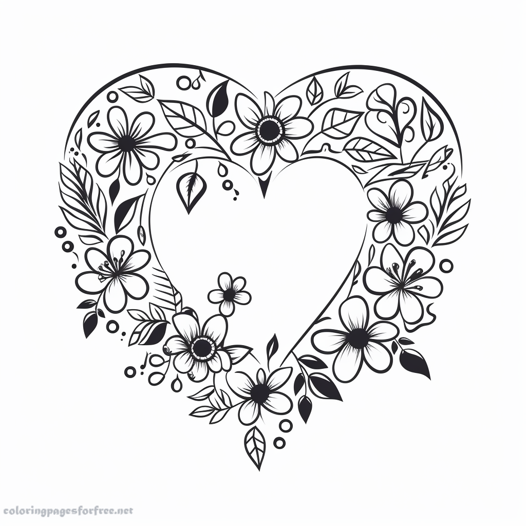 Trust your heart to print and color for free